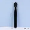 Brocha para Base con Cerdas Suaves en Forma de Lengua Plana, Mini Herramienta de Belleza Portátil que No Absorbe el Polvo, Brocha Tipo Espátula para Mascarilla de Barro