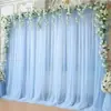Decoración de Fondo de Tul Transfronterizo Cortina de Gasa Transparente Fondo de Gasa para Boda Fiesta de Cumpleaños Sesión de Fotos Decoración
