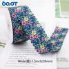 Cinta Floral Pequeña de Borde Ondulado DIY Lazo Accesorios para el Cabello Florista Embalaje de Flores Sombrero de Paja Decorativo Cinturón de Tela Estampada