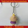 Fornecimento de acessórios para gatos de ano novo feminino mascote bonito corda de couro pingente de chave de carro fazendo presentes