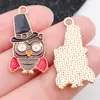 Mezcla 50 Colgantes de Pavo de Acción de Gracias, Calabaza y Hongo de Dibujos Animados Accesorios para Pulsera y Llavero DIY