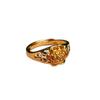 Anillo de Flor Dorada Chapado en Oro Arena Vietnamita Estilo Nuevo, Joyería Falsa Dorada, Anillo para Mujer, Artículo Caliente de Transmisión en Vivo Venta al por Mayor