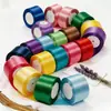 Cinta de Color Sólido de 8 cm Cinta de Satén Cinta de Colores para Empaque de Cajas de Regalo Lazo de Cinta Cinta para Ramo de Flores Cinta para Decoración de Pasteles Estilo Japonés y Coreano