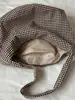 Bolso tote de hombro a cuadros estilo coreano único, nuevo y moderno de otoño 2026, bolso cruzado de gran capacidad para el día a día