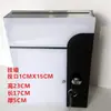 Caja de Opiniones Transparente Frosted de Acrílico con Cerradura Ultradelgada Montada en Pared Caja para Billetes Pequeña Caja para Billetes de Desecho Caja para Documentos de Reciclaje