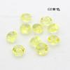 Venta al por mayor de fabricantes hebilla de diamante de cristal acrílico de color de 12,4 MM se puede mezclar color precio de venta al por menor a largo plazo en stock