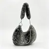Bolsa de Pelúcia Feminina Padrão Veado Pequeno Fofa Bolsa de Ombro Único Tendência Versátil Bolsa de Mão/Bolsa de Ombro Grande Capacidade Bolsa Peluda