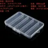 Caja de Plástico PP Transparente con Ranuras Fijas para Tarjetas de Múltiples Compartimentos Caja para Equipo de Pesca Partes de Ferretería Partículas de Cera Caja para Joyería Caja de Almacenamiento Anti-hilo