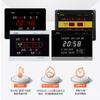 Reloj de Pared Digital LED Hongtai para Sala de Estar, Reloj Electrónico Rectangular Moderno con un Toque de Alta Gama, Sincronización de Hora por Bluetooth