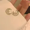 Nuevos Pendientes de Luna Super Hada 2021 con Diamante Pendientes Sencillos para Mujer Estilo Coreano Dulce Fresco Hermoso Pendientes Elegantes