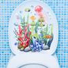 MS6248-ZY Mundo Submarino de Dibujos Animados Coral Medusas Pegatinas de Pared Decoración de Inodoro Baño Pegatinas de Pared Autoadhesivas Fábrica