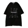 200g Pesada 100% Algodão Casais Manga Curta Verão Nicho Chique Camiseta Feminina Solta ins Manga Curta Masculina Tendência