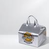 Bolsa Térmica Especial para Pizza a Domicilio, Lonchera de Papel de Aluminio, Bolsa Refrigeradora para Pasteles, Tela No Tejida, Gran Apertura Lateral, Almacenamiento Térmico y Frío Portátil
