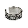 Anillo Nuevo Vintage de Buena Suerte para Mujer Apilable con Personalidad Moda Simple Versátil Diseño de Nicho Abierto Comida
