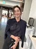 Loja Principal Shanghai Dan Nong/Conjunto de Malha de Lã com Tranças Rótulo Roxo Outono e Inverno para Mulheres Cardigã de Tricô para Início do Outono + Camisa Polo