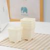 Pote Quadrado Pequeno Espessado Cor Quadrada Preta Quadrada Cor Quadrada Plástico Vaso de Flores Vaso de Flores para Jardinagem Planta Verde Planta em Vaso Simples Interno