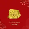Pegatinas de Teléfono Móvil de Oro Puro, Pegatinas de Lámina de Oro para la Paz y la Salud, Accesorios Portátiles de Moda, Regalos Conmemorativos Culturales y Creativos, Directo de Fábrica