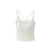 Camisola Refrigerante Antibacteriana de Lyocell 10A con Almohadillas en el Pecho para Mujer, Blanca, Cubre los Laterales del Pecho, Capa Base, Hermoso Diseño de Espalda