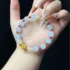Pulseira de Agata Vermelha em Formato de Cabaça com Pequenas Contas de Charme da Sorte, Estilo Moderno, Presente de Aniversário, Atacado para Lives, Presente de Aniversário para Meninas