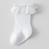 Bebés Recién Nacidos de 0 a 3 Años Tipo Algodón para Bebé Sin Huesos Boca Suelta Calcetines Largos de Primavera y Otoño hasta la Rodilla o la Pantorrilla