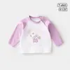 Camiseta de Manga Larga para Niños Primavera y Otoño Ropa de Bebé Atuendo de Otoño Niños y Niñas Cuello Redondo Camiseta Básica Ropa para Niños Pequeños Clase a Top de Moda