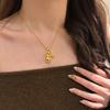 Colar de cabaça dupla feminino, luz, luxo, alta qualidade, novo estilo chinês, estilo nacional, pingente, diamante, método antigo, tudo, combina, simples, novos acessórios