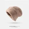 Touca Chapéu de Inverno Grossa de Pelúcia Quente Ursinho Fofo, Chapéu de Tricô para Outono e Inverno com Circunferência da Cabeça Grande