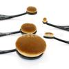 5 piezas Brocha de maquillaje tipo cepillo de dientes negra brocha para base rubor brocha para cejas brocha para sombra de ojos brocha para corrector brocha para difuminar
