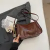 Bolso Bandolera Retro de Gama Alta de Nicho para Mujer Nuevo Estilo 2024 Bolso Almohada Pequeño Versátil Bolso Cuadrado Pequeño para el Uso Diario