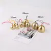 Decoração Suspensa de Sino de Vento DIY Sino de Vento de Metal Chapéu Pingente de Sino de Cobre Material Sino Antifurto Decoração de Sino Pequeno de Natal