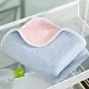 Atacado transfronteiriço nova toalha grossa de duas cores, velo de coral, macia, absorvente, não solta fiapos, não desbota, toalha de lavagem