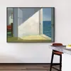 Habitación Junto al Mar Edward Hopper Edward Pintura Decorativa Sala de Estar Estudio Dormitorio Bar Pintura Colgante