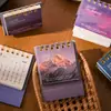 Calendario de Escritorio Mini Pequeño Zaomu Serie Luz del Día Luz de las Estrellas Calendario de Escritorio Estilo Ins de Alto Valor Calendario Mensual Pequeño Adorno