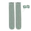 Calcetines Largos de Algodón Fino para Bebé, hasta la rodilla, de Malla Anti-Mosquitos, Calados Pequeños, Medianos y Grandes, Calcetines de Media Caña con Encaje de Hongo para Niños