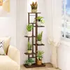 Suporte de Flores Móvel para Sala de Estar Luxo Leve Suporte de Plantas de Alta Qualidade Varanda de Chão Múltiplas Camadas de Ferro Armazenamento Prateleira para Vasos de Flores