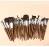 Novo Conjunto de Pincéis de Maquiagem com Cabo de Madeira Cangzhou, Conjunto Completo de Pincel para Sombra Nasal, Pincel para Blush, Pincel para Sombra dos Olhos, Conjunto de Pincéis de Maquiagem de Detalhe