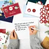 Novos Cartões de Boas Festas de Natal 72 Peças Criativas Véspera de Natal Árvore de Natal Adesivos Conjunto de Cartões de Boas Festas Cartões de Natal
