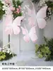 Arreglos de Paisajismo de Mariposas Tridimensionales, Decoraciones de Fondo para Bodas, Escaparates, Adornos y Accesorios para Exteriores