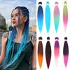 Cabello de Crochet de Fibra Sintética Colorido de 26 pulgadas Hilo Ignífugo a Baja Temperatura Trenzas Fáciles Peluca de Trenza Grande