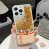 Funda de Teléfono de Arena Líquida Festiva de Año Nuevo Adecuada para Apple 17Promax Marca de Moda Semi-Transparente Mate Agujero Grande Estilo Celebridad de Internet