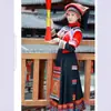 Traje Yao mujer minoría adulta mujer Guangxi Yunnan Danza Miao vestido foto de actuación traje