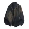 M-8XLPopular chaqueta de cuero con cuello mao para hombre, chaqueta de cuero PU casual holgada de moda estilo biker, suministro directo