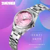 Reloj Skmei Transfronterizo para Mujer de Acero Inoxidable, Reloj de Cuarzo Impermeable de Moda, Reloj para Mujer de Nicho al por Mayor