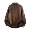 Jaqueta masculina nova da moda em couro sintético, estilo coreano, estilosa, com gola reversa, zíper diagonal, corte justo, adequada para andar de moto e uso em motocicleta