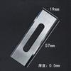 Acero de tungsteno cuchilla de tres agujeros cinta de papel de aluminio alemán Lutz LUTZ película cuchillo de corte de carburo