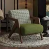 Cadeira Wind Richard Usada Sala de Estar Cadeira de Sofá Individual Designer Varanda Madeira Maciça Cadeira de Lazer para Pessoa Preguiçosa Conjunto de Mesa e Cadeira