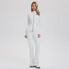Traje Deportivo Transfronterizo de Nuevo Estilo Ajustado para Mujer, Ropa de Fitness Elástica Transpirable, Traje de Pantalón Acampanado Micro para Correr al Aire Libre y Yoga