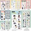 6 peças de papel Hei anime Xiao Zhan Reba Modao cruz casa pirata Erha Chaoyu texto Adesivos para diário