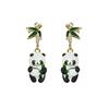 Nuevos Pendientes Largos con Borla de Estilo Chino, Accesorios Retro de Estilo Chino para Cheongsam y Hanfu, Pendientes para Falda Cara de Caballo