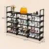 Este zapatero desmontable de varios niveles es perfecto para habitaciones de estudiantes y hogares.. Ofrece almacenamiento flexible para zapatos y botas, es fácil de montar, resistente, duradero y ahorra espacio.